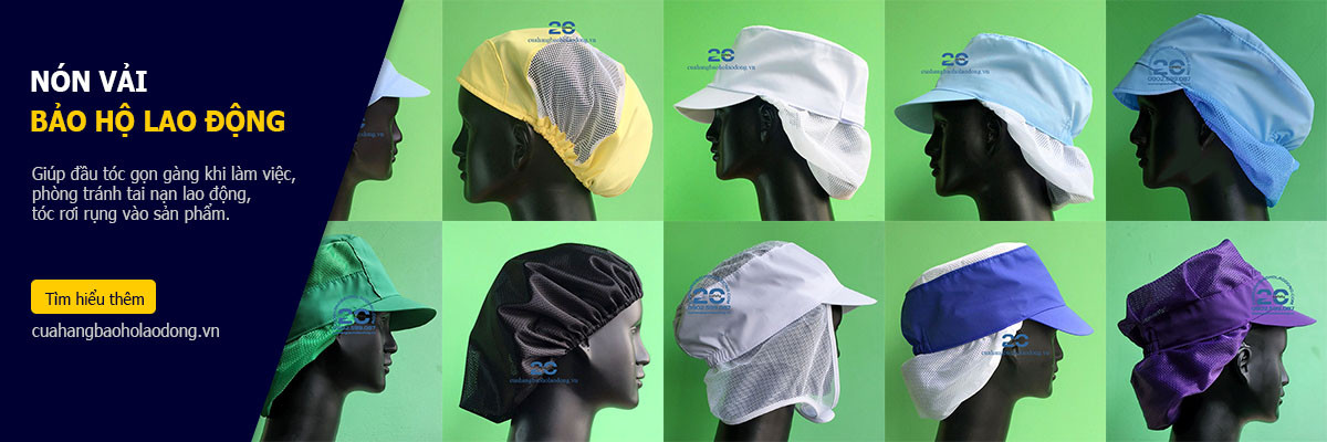 Chiếc mũ vải bảo hộ lao động