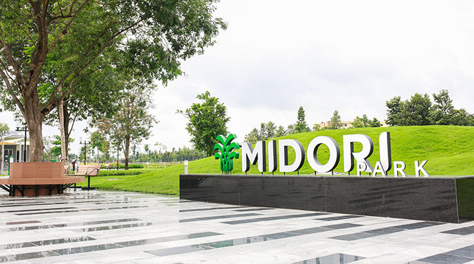 Cảnh quan xanh mát, mô hình chuẩn Nhật tại Midori Park