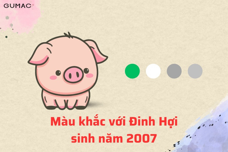 Hình ảnh minh họa màu sắc cần tránh cho tuổi Đinh Hợi 2007