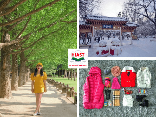 Bản đồ so sánh khí hậu của Hàn Quốc với Việt Nam