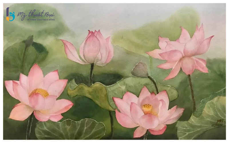 Tô màu cho đầm sen (2)