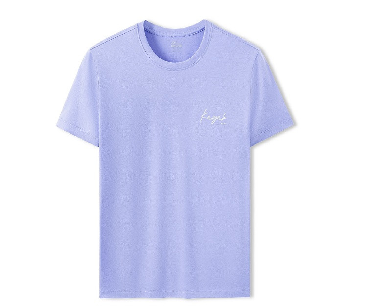 Mẫu áo thun vải lanh màu tím bí ẩn