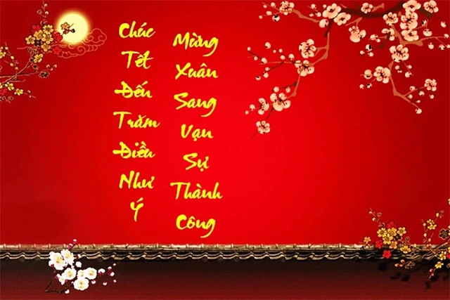 Chân dung bé gái mặc áo dài đỏ cầm phong bao lì xì