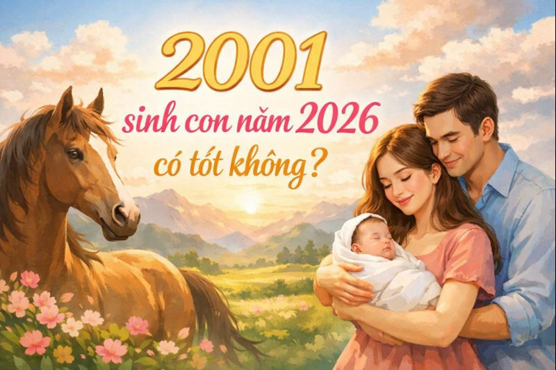 Biểu đồ tổng quan đánh giá sự tương hợp giữa tuổi Tân Tỵ 2001 và Bính Ngọ 2026
