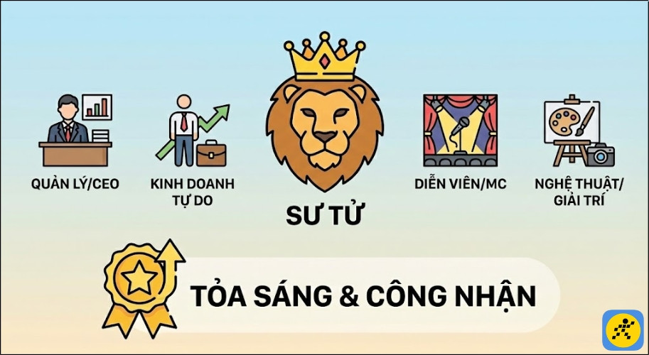 Các công việc phù hợp với cung Sư Tử