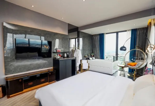 Phòng Executive Double hiện đại với tiện nghi xa hoa và tầm nhìn đẹp