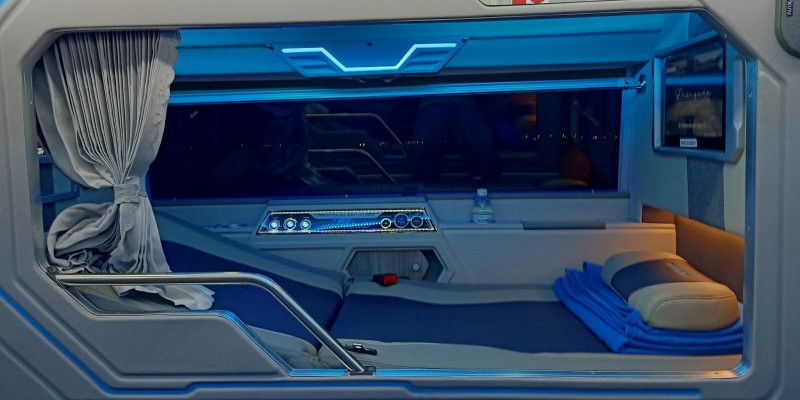 Mỗi khoang phòng của Phúc An Express được trang bị đầy đủ tiện nghi, phù hợp cho các cặp đôi