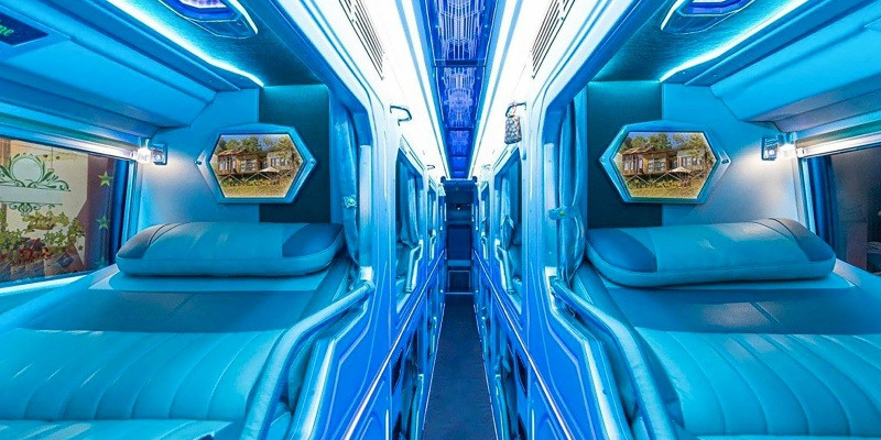 Long Vân Limousine ghi điểm với nội thất đẳng cấp cho vé xe giường đôi đi Nha Trang