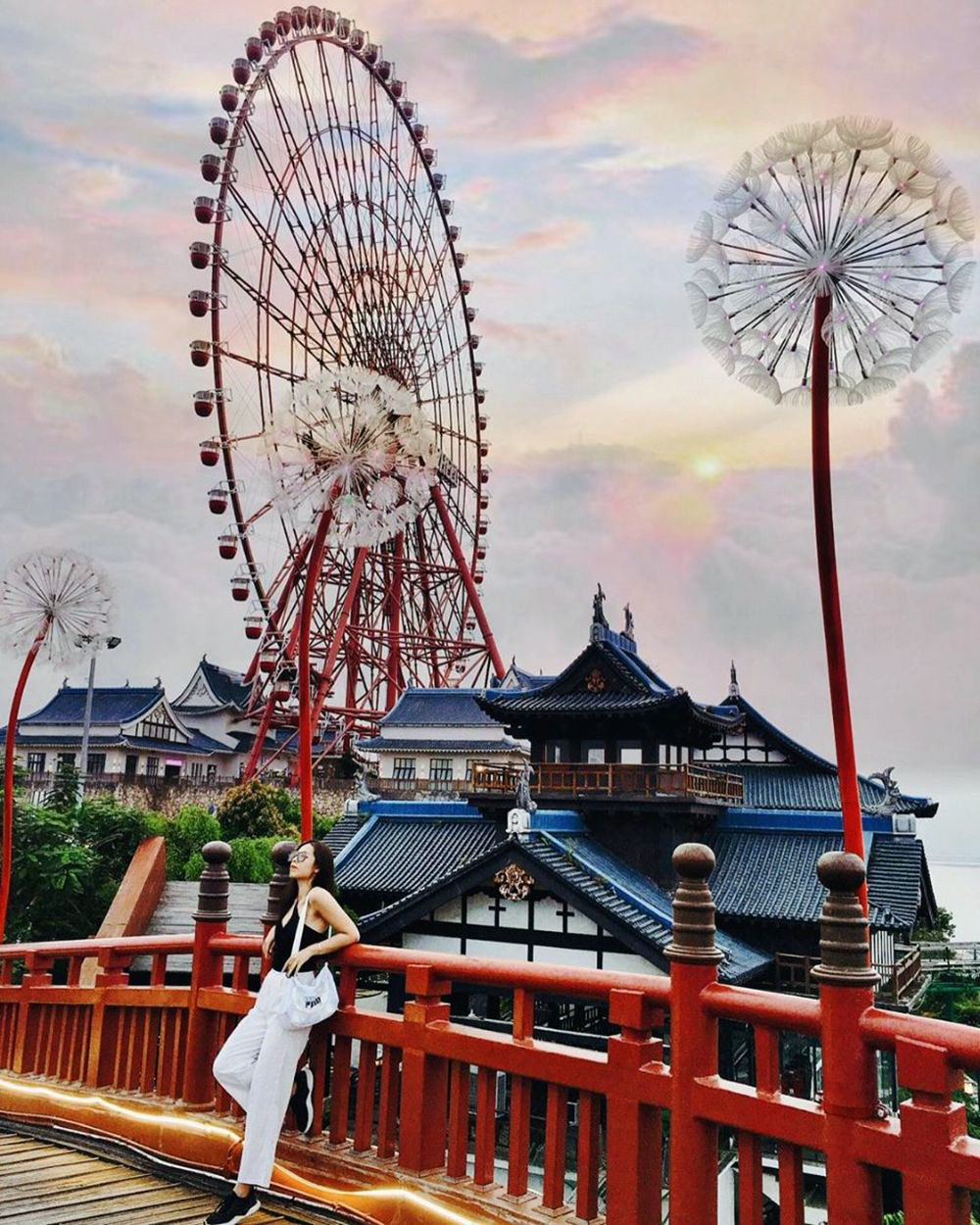 Toàn cảnh Sun World Hạ Long với hệ thống cáp treo và các khu vui chơi