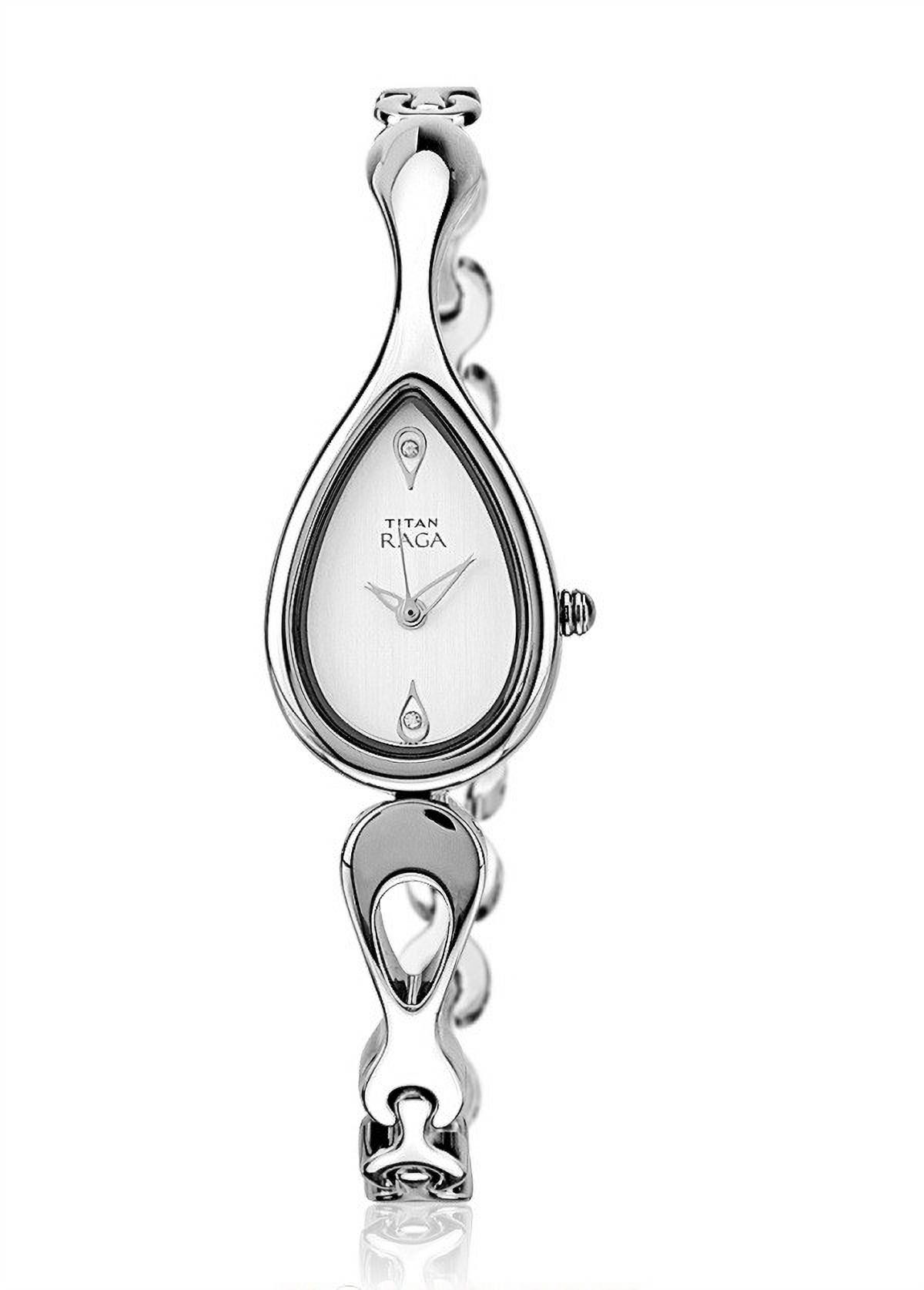 Đồng hồ mặt hình giọt nước màu trắng, quai đeo độc đáo cho người tuổi Quý Hợi