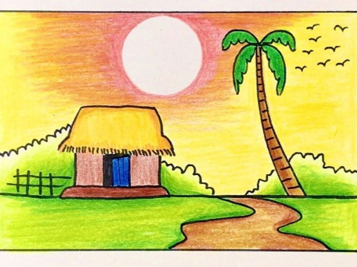 Minh họa lỗi thường gặp là vẽ quá nhiều chi tiết làm rối mắt tổng thể bức tranh