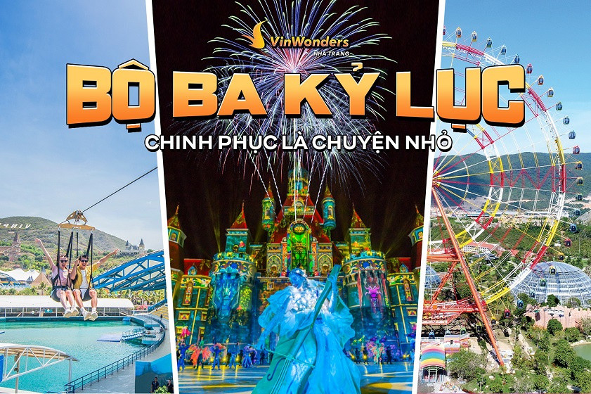Chinh phục các kỷ lục tại VinWonders Nha Trang với bản đồ