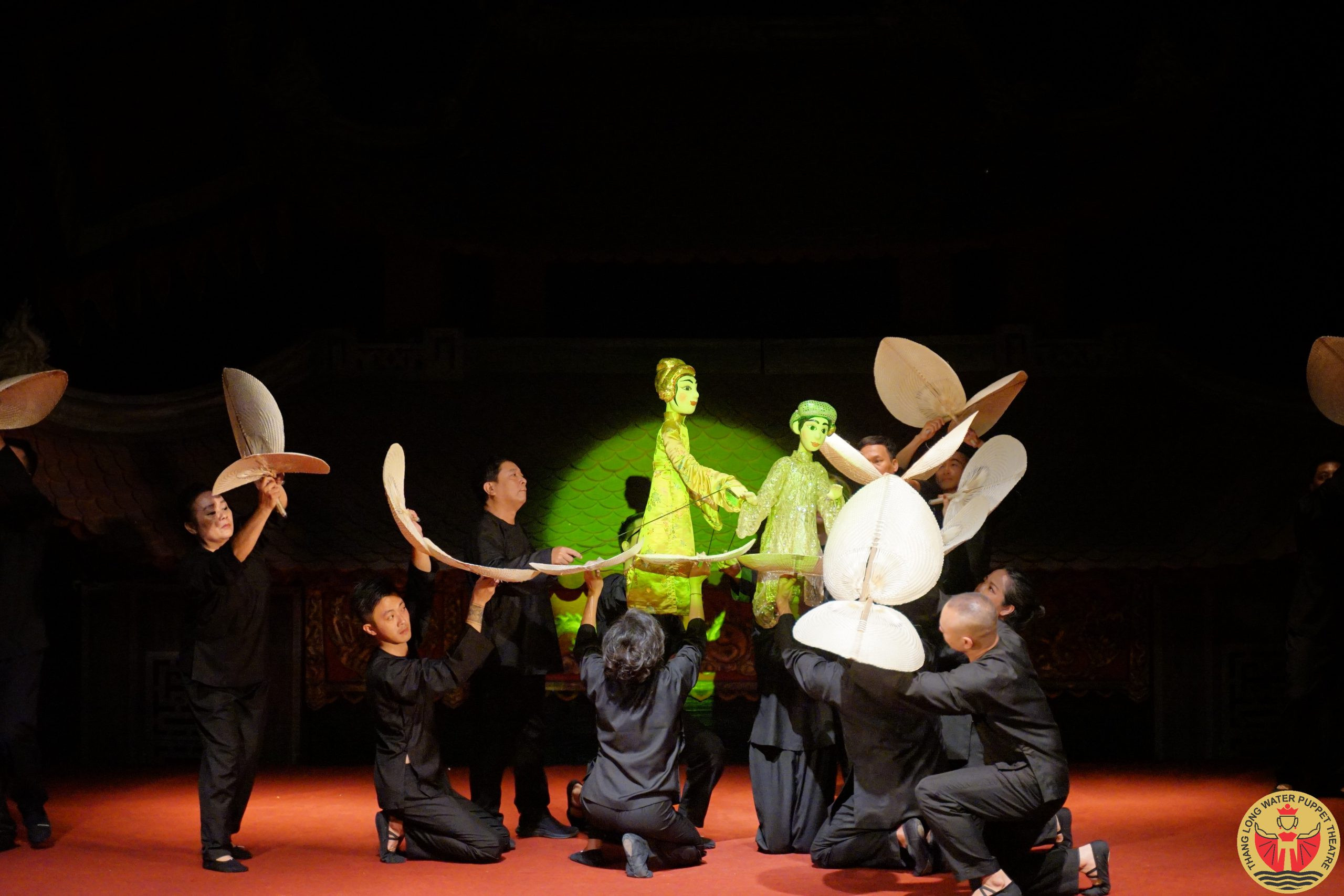 Hình ảnh rối Tấm Cám trong một hoạt cảnh