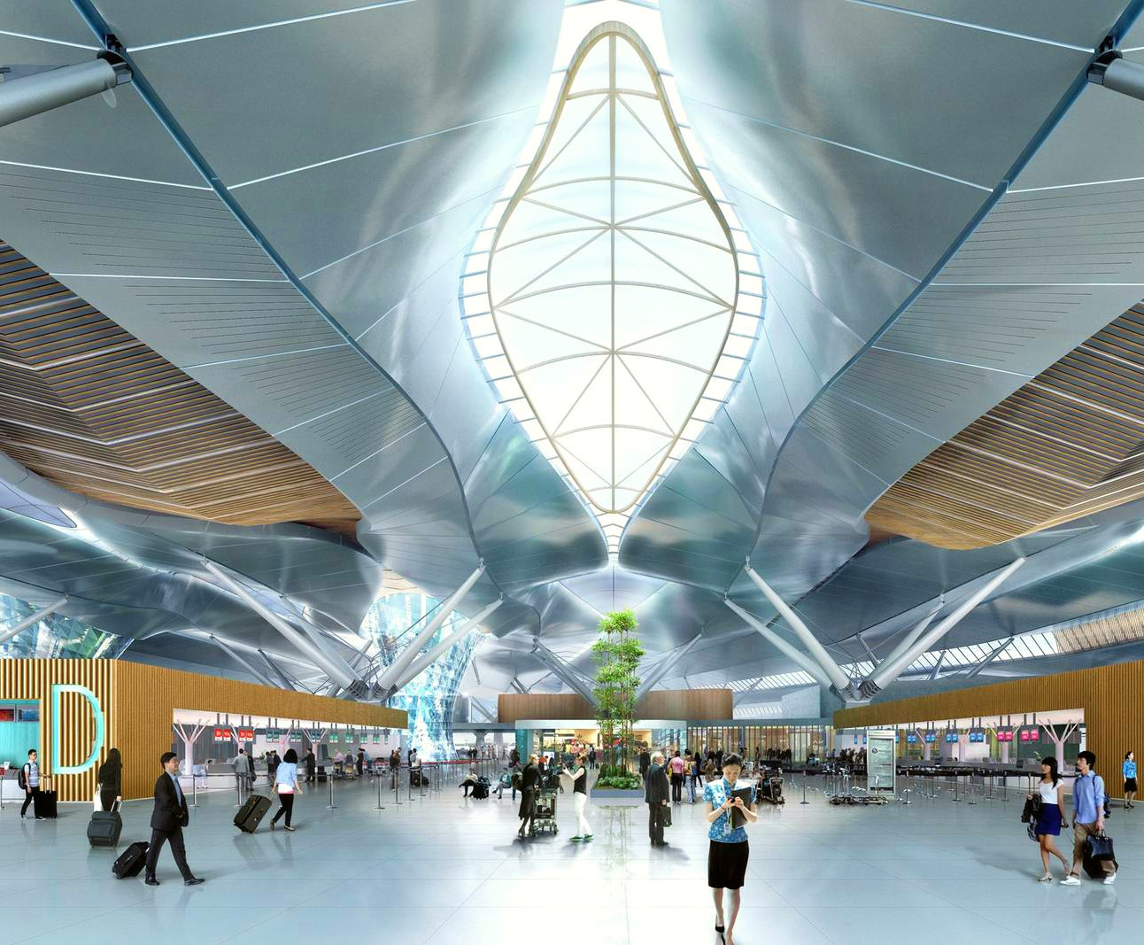 Thác nước trong nhà tại Jewel Changi, Singapore