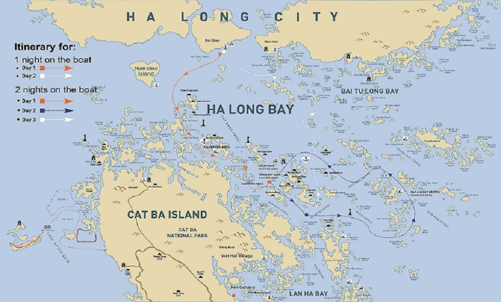 Bản đồ vị trí Vịnh Hạ Long