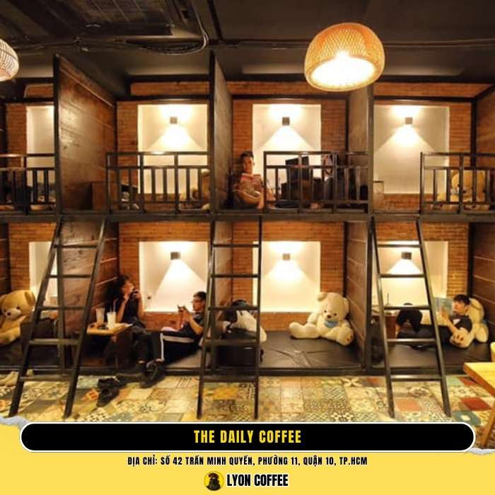 The Daily Coffee với những tổ kén riêng tư, ấm áp