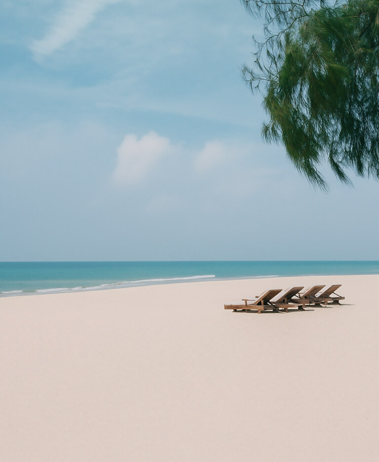 Ngồi thư giãn bên bờ biển Hồ Tràm ngắm bầu trời đầy sao lãng mạn