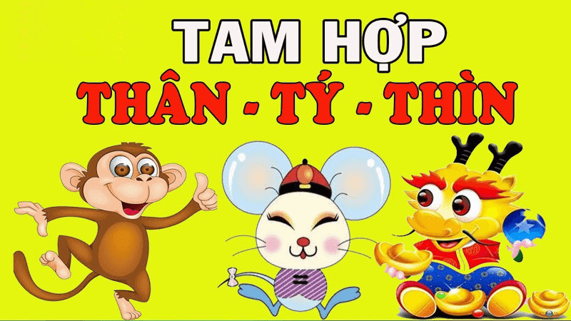 Hình ảnh Thân và Thìn tượng trưng cho tuổi hợp với Giáp Tý trong làm ăn và hôn nhân