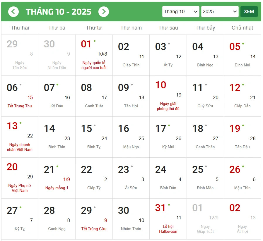 Các hoạt động rước đèn, phá cỗ trong đêm Trung thu 2025