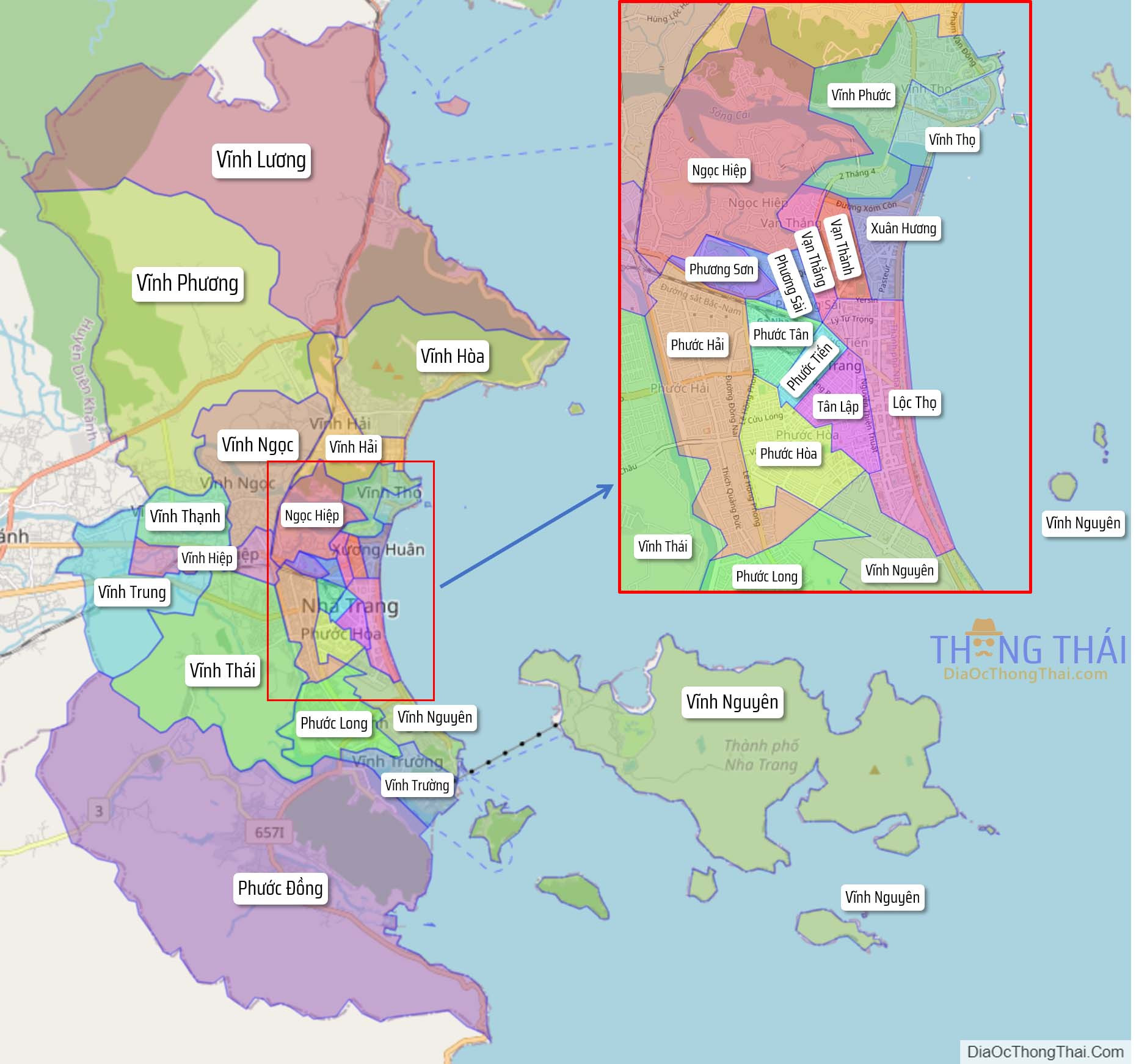 Bản đồ thành phố Nha Trang
