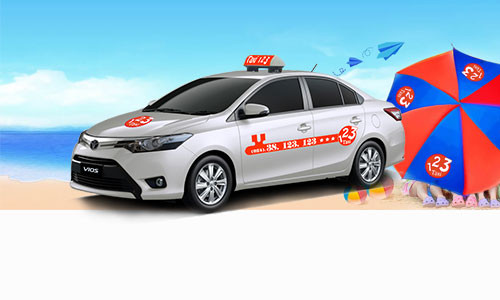 Đội xe Taxi 123 loại 5 chỗ sẵn sàng phục vụ