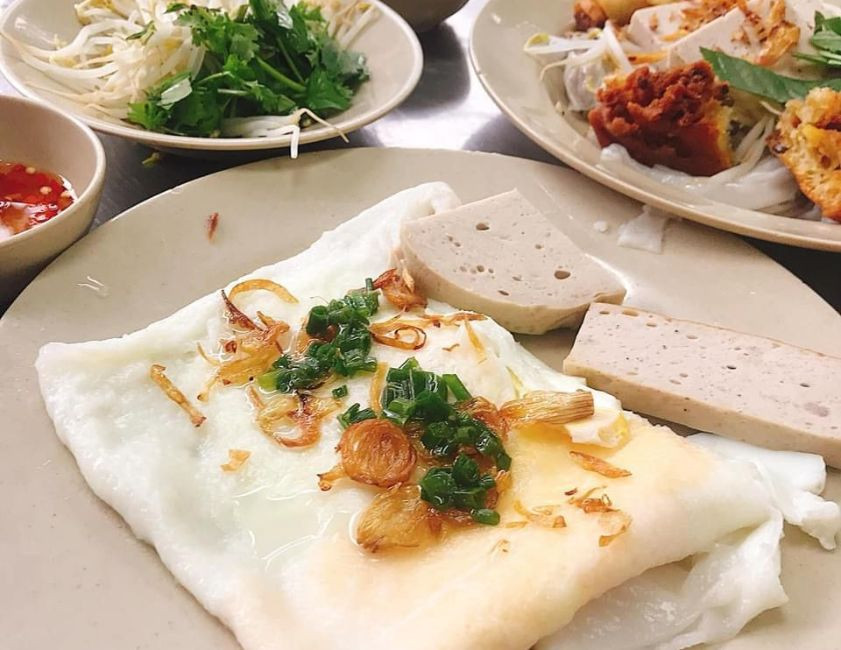 Bánh cuốn tại quán Hồng Hạnh