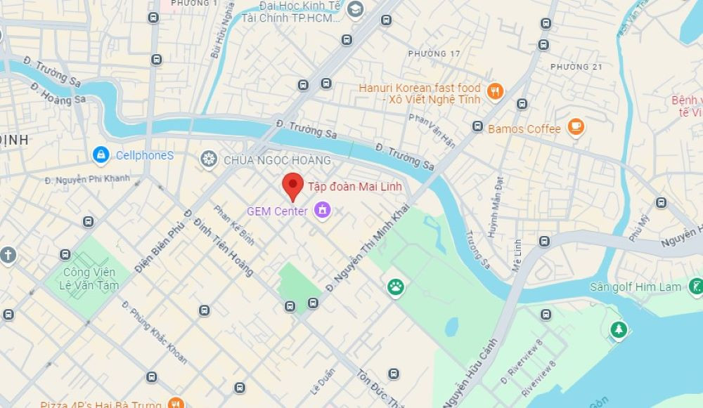Địa chỉ trụ sở chính của Taxi Mai Linh (Tập đoàn Mai Linh) tại TP. HCM