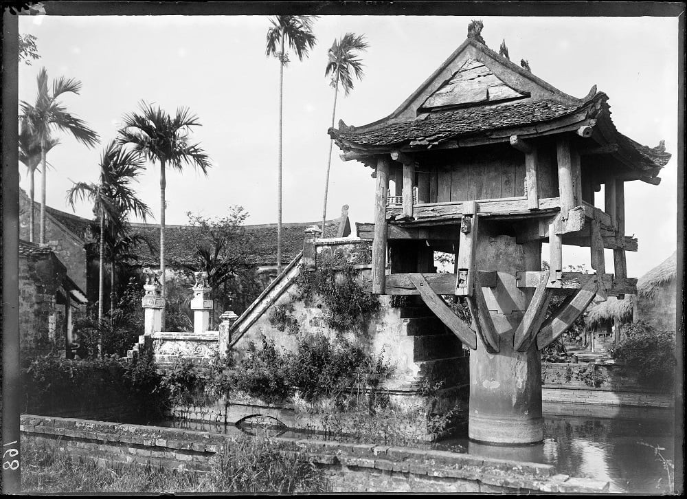 Hình ảnh Chùa Một Cột xưa, năm 1896