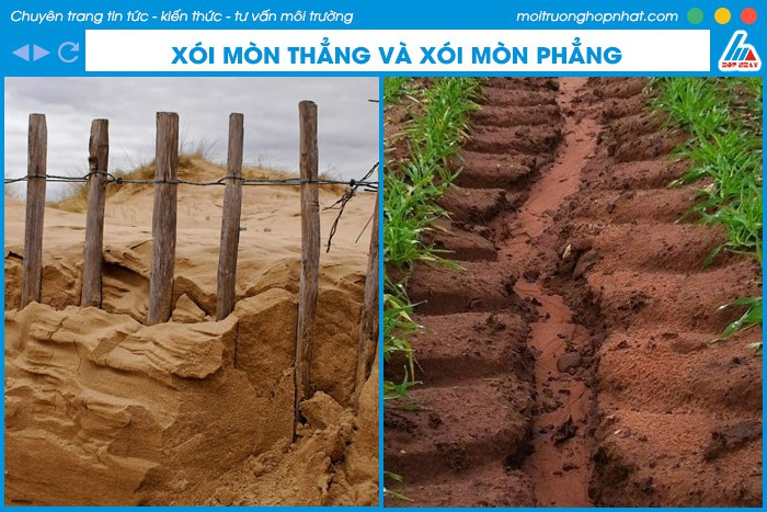 Xói mòn thẳng và xói mòn phẳng