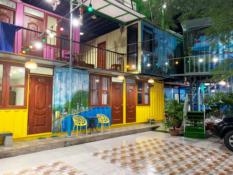 Thiết kế phòng độc đáo từ container tại Vung Tau Homestay Container