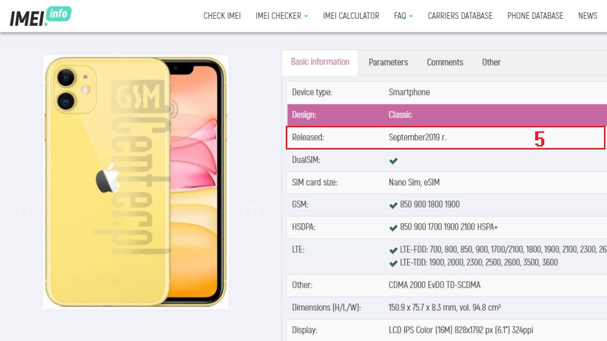 Kiểm tra ngày kích hoạt iPhone bằng IMEI bước 3