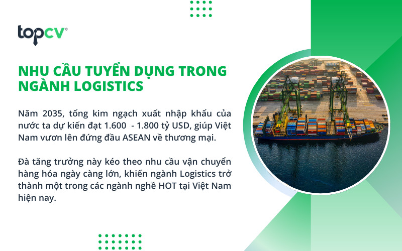 Logistics là ngành nghề HOT hiện nay với nhiều cơ hội việc làm