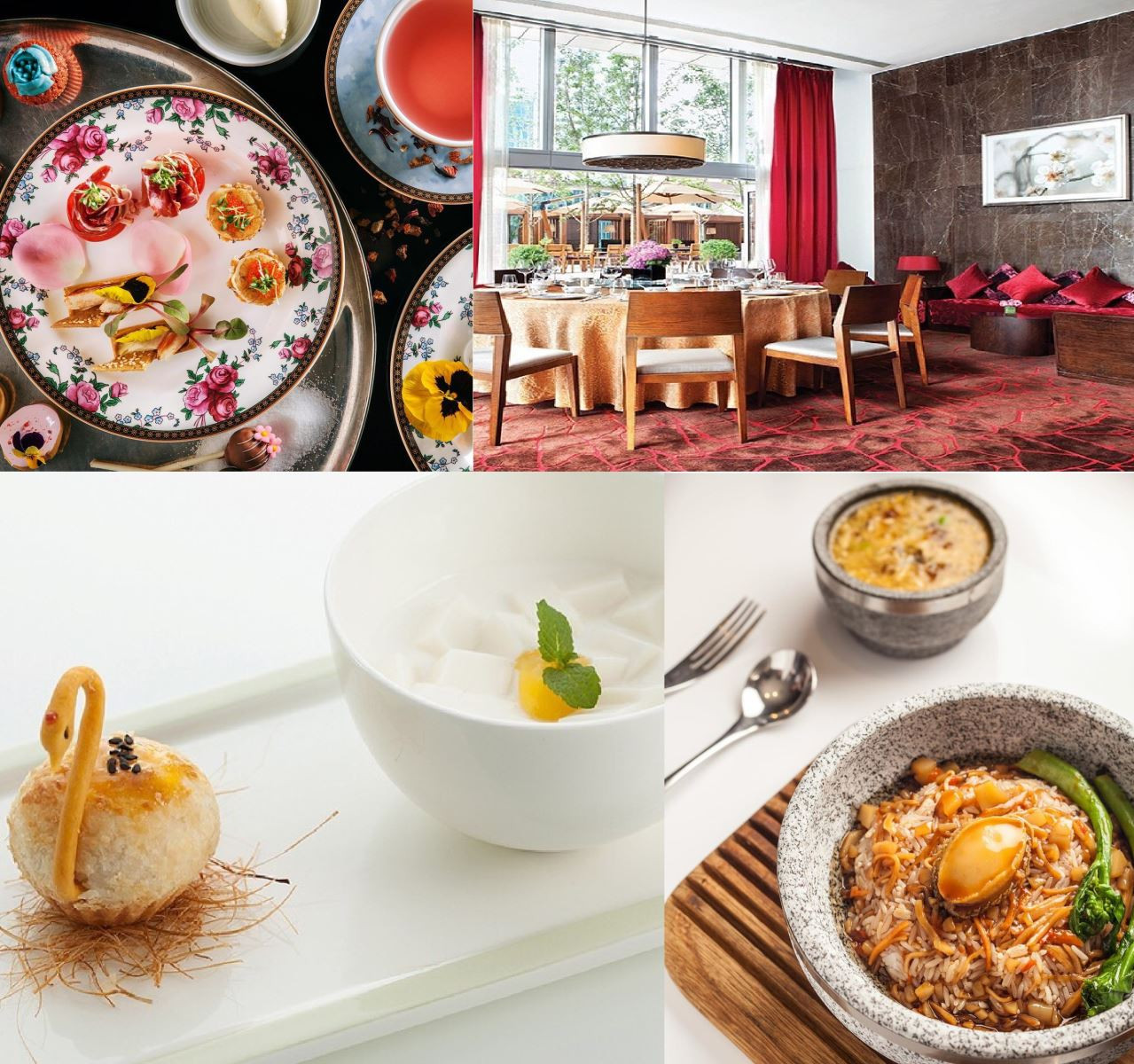 Không gian nhà hàng T'ang Court tại khách sạn The Langham Hong Kong